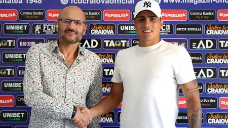 Juan Bauza a semnat prelungirea acordului cu U Craiova 1948. Mititelu i-a pus o clauză de contract uriașă