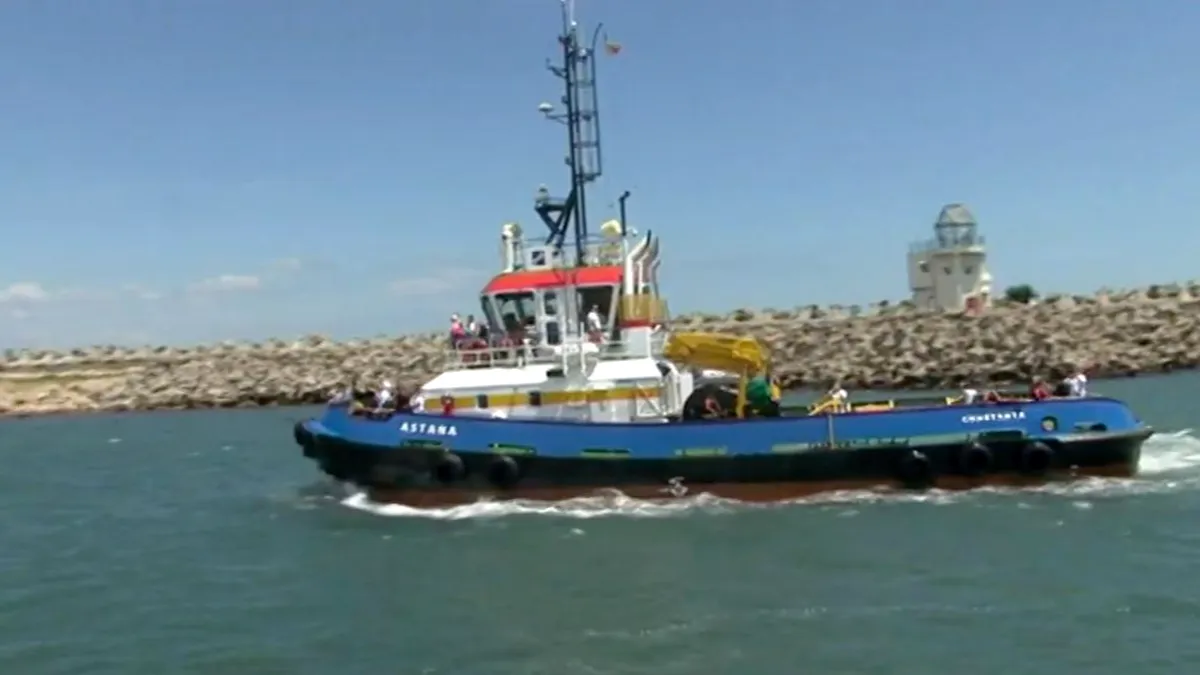 Remorcherul scufundat la Midia va fi ranfluat. Căutările marinarilor ar putea fi reluate