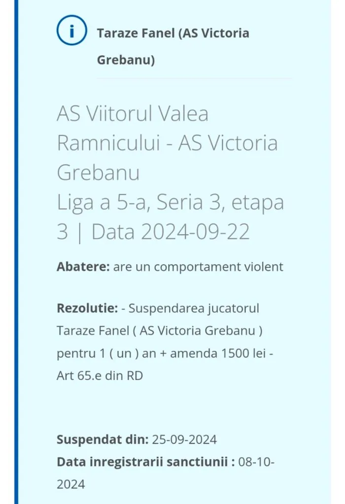 Un fost polițist din Buzău a scăpat basma curată după ce a băgat un arbitru în spital
