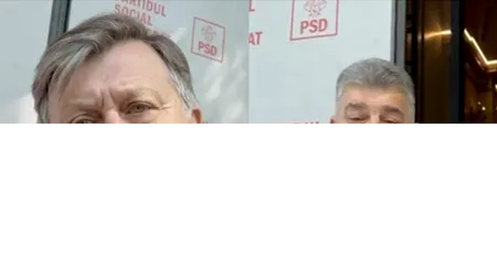 Întâlnire la sediul PSD între Crin Antonescu și Marcel Ciolacu. Declarații optimiste despre vot