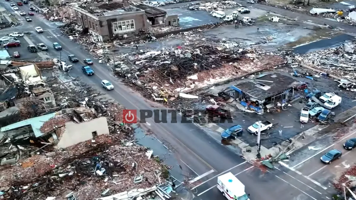 Furtuni devastatoare în SUA urmate de 30 de tornade, cel puțin 84 de morți (video)