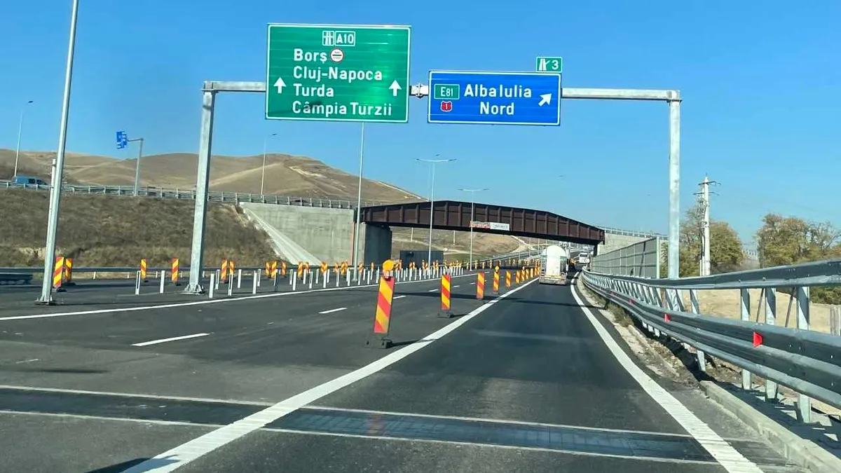 Restricții de circulație pe autostrada A10 din cauza unor alunecări de teren
