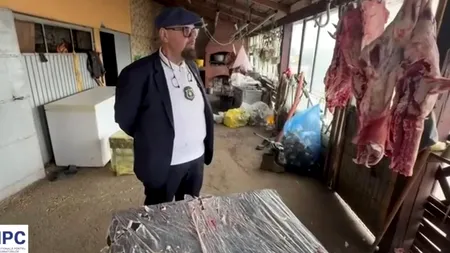 DEZASTRU găsit de Piedone la o fermă din Ilfov: Zonă de sacrificare a animalelor neautorizată, dejecţii deversate ilegal (VIDEO)