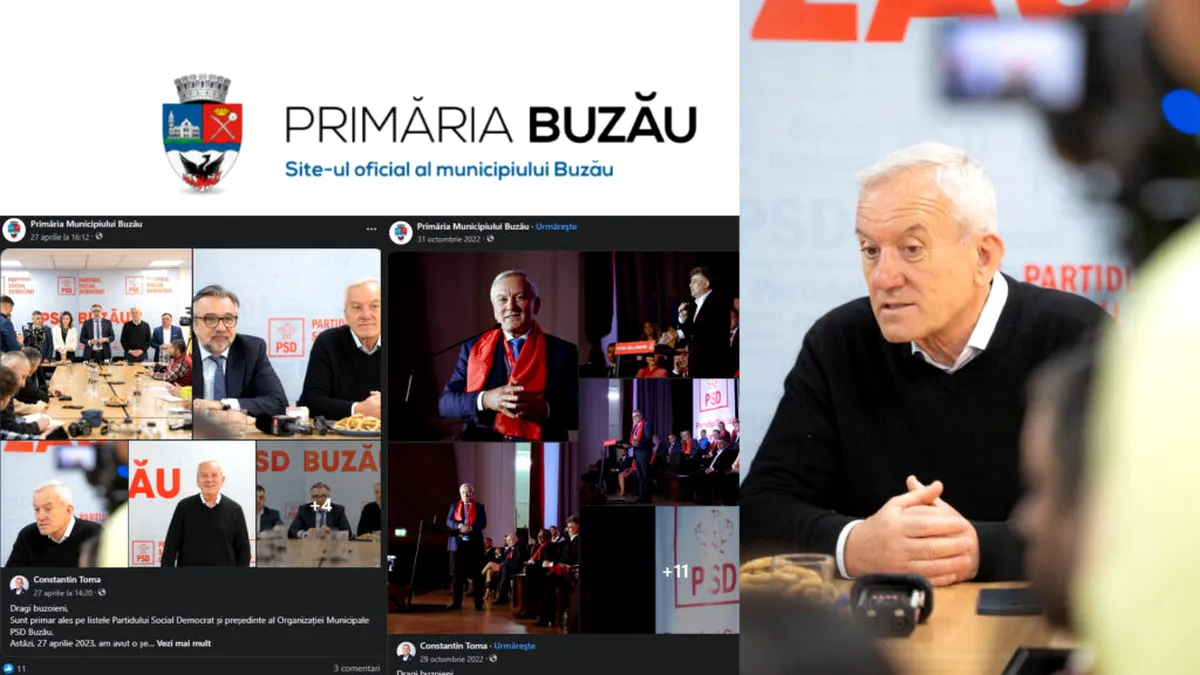 Pagina Primăriei Buzău, folosită drept canal de propagare pentru PSD!