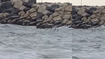 Panică pe litoral. Un obiect care seamănă cu o dronă, filmat în mare la Costinești
