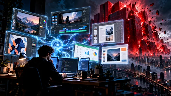 Începutul sfârșitului pentru imperiul abonamentelor software: un singur programator, o inteligență artificială și 12 programe gratuite