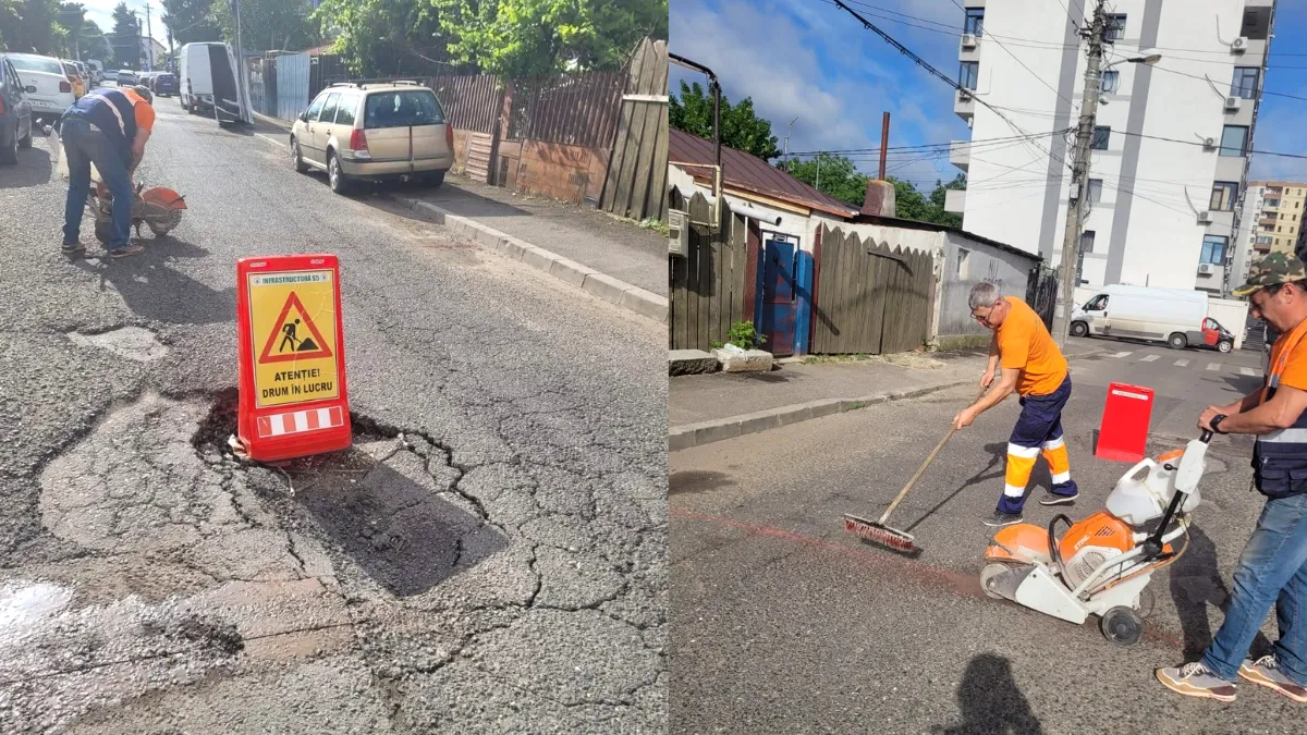 Lucrări de reparații pe strada Bega și strada Vredniciei în Sectorul 5