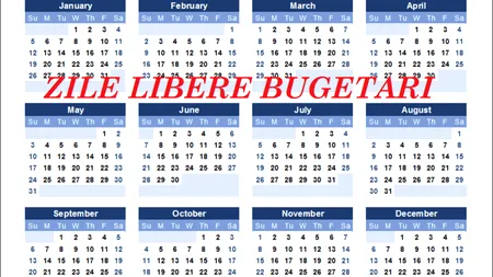 Pentru bugetari, anul 2025 începe cu o vacanță prelungită