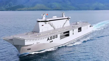 „Damen” Galați construiește un portavion de drone navale pentru Marina Militară a Portugaliei