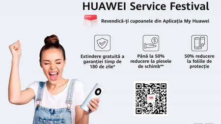 Huawei lansează aplicația MyHuawei și vine în întâmpinarea consumatorilor cu servicii și reduceri atractive în cadrul Huawei Service Festival