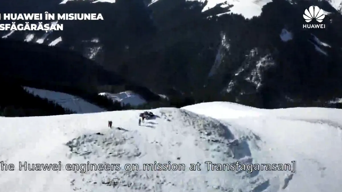 VIDEO Inginerii Huawei care lucrează pe teren în zona Transfăgărășanului povestesc într-un documentar video despre experiența întreținerii rețelelor