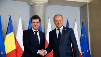 Nicușor Dan, vizită în Polonia. A fost primit de premierul Donald Tusk