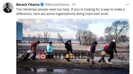 Barack Obama: Nouă moduri în care poți ajuta cauza celor afectați de războiul din Ucraina