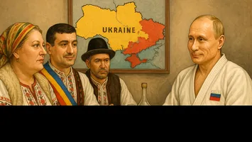Pacea în Ucraina, viziunea suveraniștilor români: cum ar încheia războiul niște muhaiele cu tricolor la gât