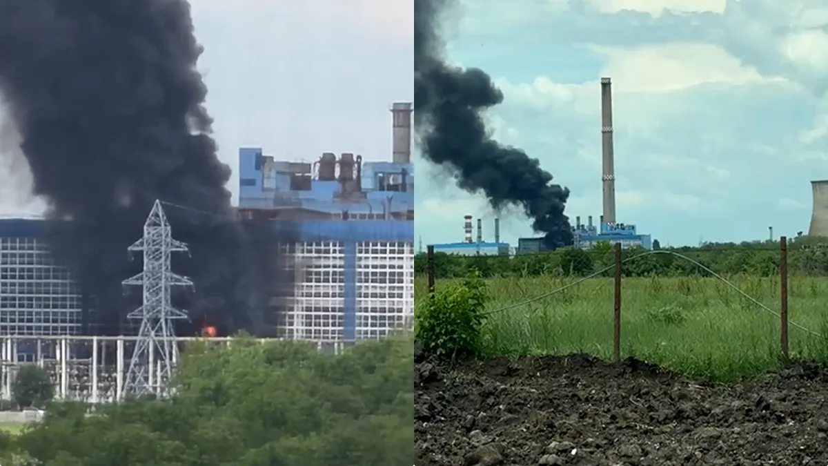 ALERTĂ în capitală. Pompierii intervin la CET Vest, după ce un transformator a luat foc (VIDEO)