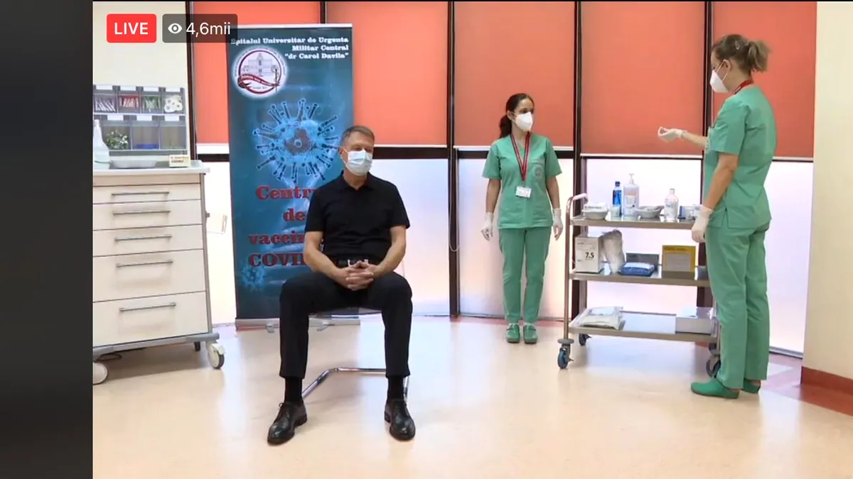 Klaus Iohannis s-a vaccinat anti-coronavirus FOTO
