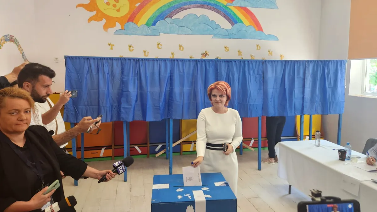 Olguța Vasilescu a votat pentru stabilitate și echilibru. „Sper din toată inima ca diseară să fie candidatul câștigător“ (VIDEO)