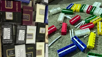 Captură de proporții la Botoșani: Ţigări ascunse în piese de lego și produse contrafăcute de zeci de mii de lei