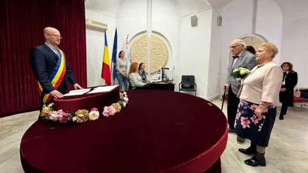 Ziua Îndrăgostiților la octogenari: cununie civilă – el, 86 de ani, ea, 81