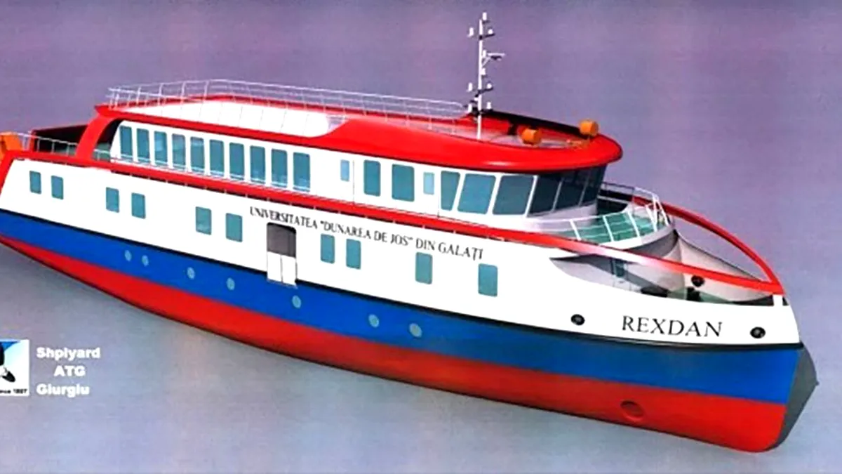 La Giurgiu a început construirea celei mai mari nave de cercetări științifice de pe apele interioare ale Europei