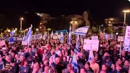 Proteste la Tel Aviv împotriva guvernului Netanyahu