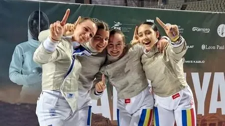 Echipa feminină de sabie a României, aur la Europenele de juniori (VIDEO)