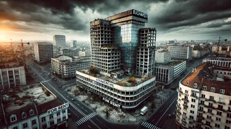 Criza imobiliară din București: Piața birourilor se prăbușește și perspectivele sectorului devin sumbre