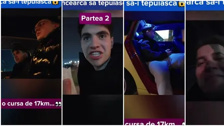 Influenceri români, ţepuiţi de un taximetrist, după ce s-au dat drept turişti străini. 200 lei pentru o cursă de 17 km (VIDEO)