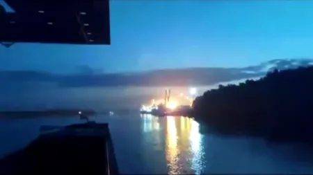 Navă românească, avariată în portul ucrainean Reni