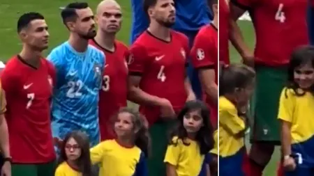 Nu va uita niciodată acest moment! O fetiță a avut șansa să-l întâlnească pe Cristiano Ronaldo VIDEO