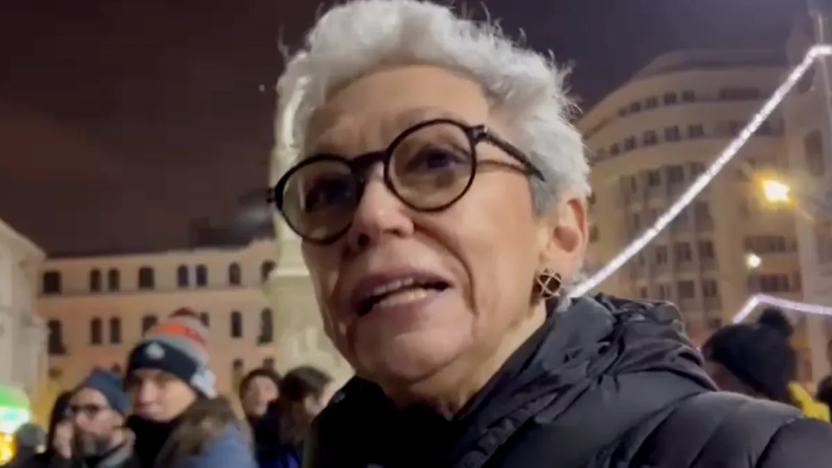 Oana Pellea, direct din Piața Universității: Când a fost bine cu cizma rusească în România? VIDEO