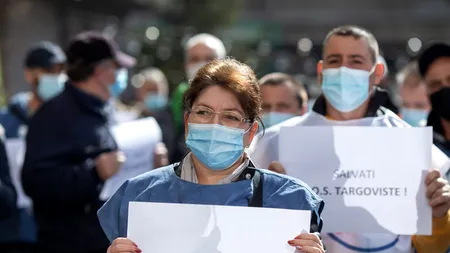 Protest al sindicaliștilor de la COS Târgoviște față de posibilitatea închiderii combinatului