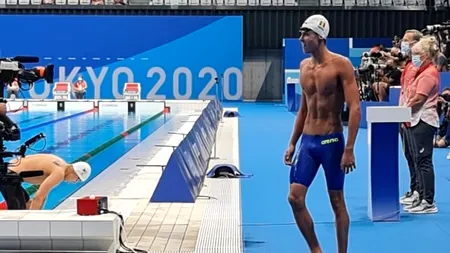 David Popovici, locul 7 în finala probei de 100 m liber