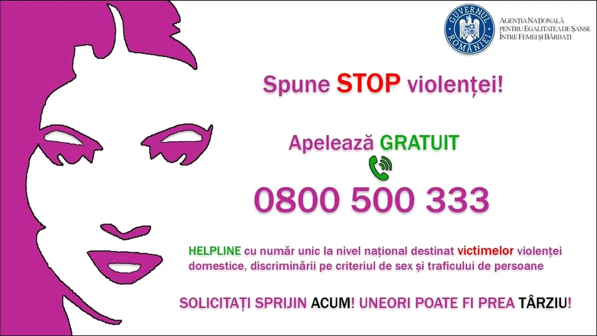 0800500333: numărul de urgență pentru victimele violenței domestice – afișat în locuri vizibile