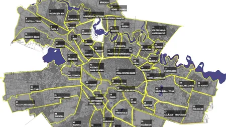 Cum ar arăta Bucureștiul cu 61 de cartiere, port și aeroport în partea de sud