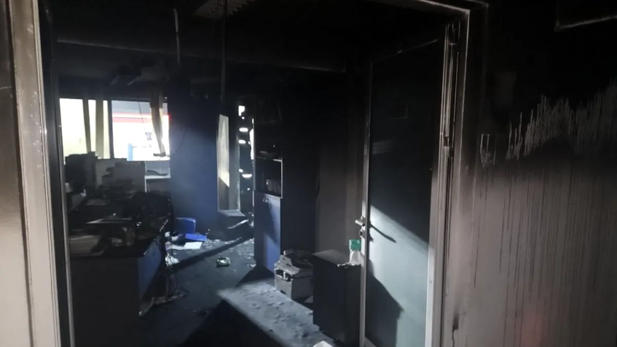 Incendiu la Casa Județeană de Asigurări de Sănătate Vaslui