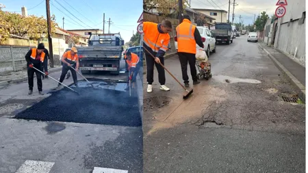 Carosabilul de pe strada Gorani, refăcut de echipele Infrastructură S5