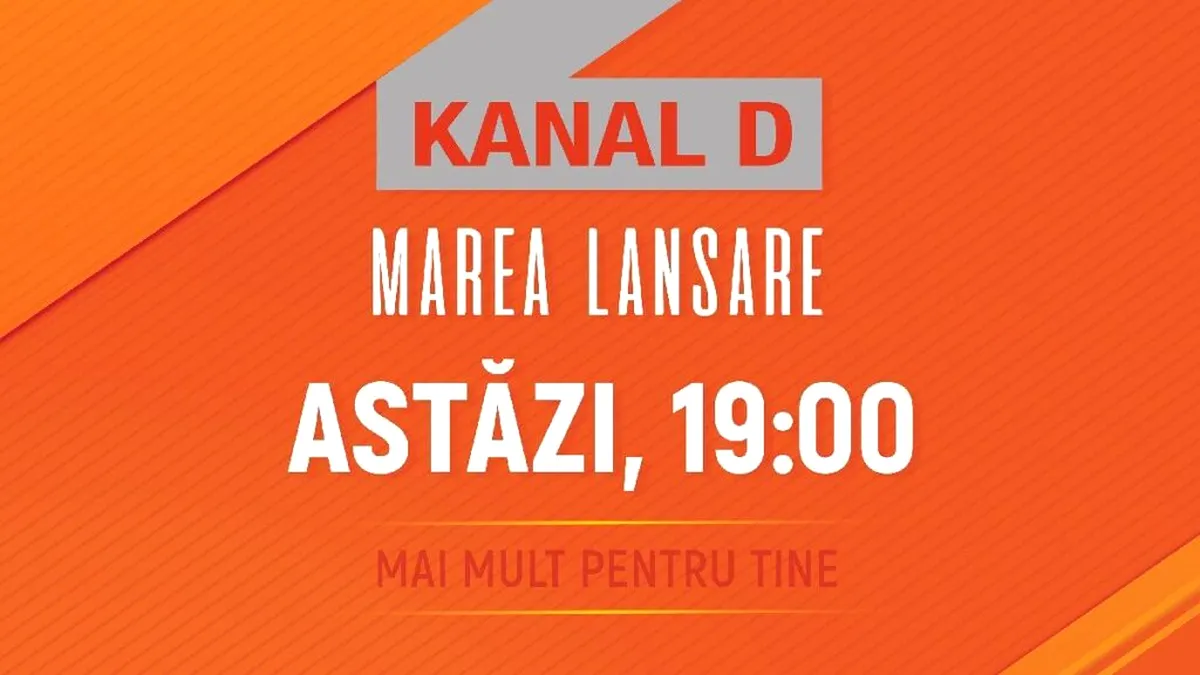 Se lansează noul post de televiziune Kanal D2