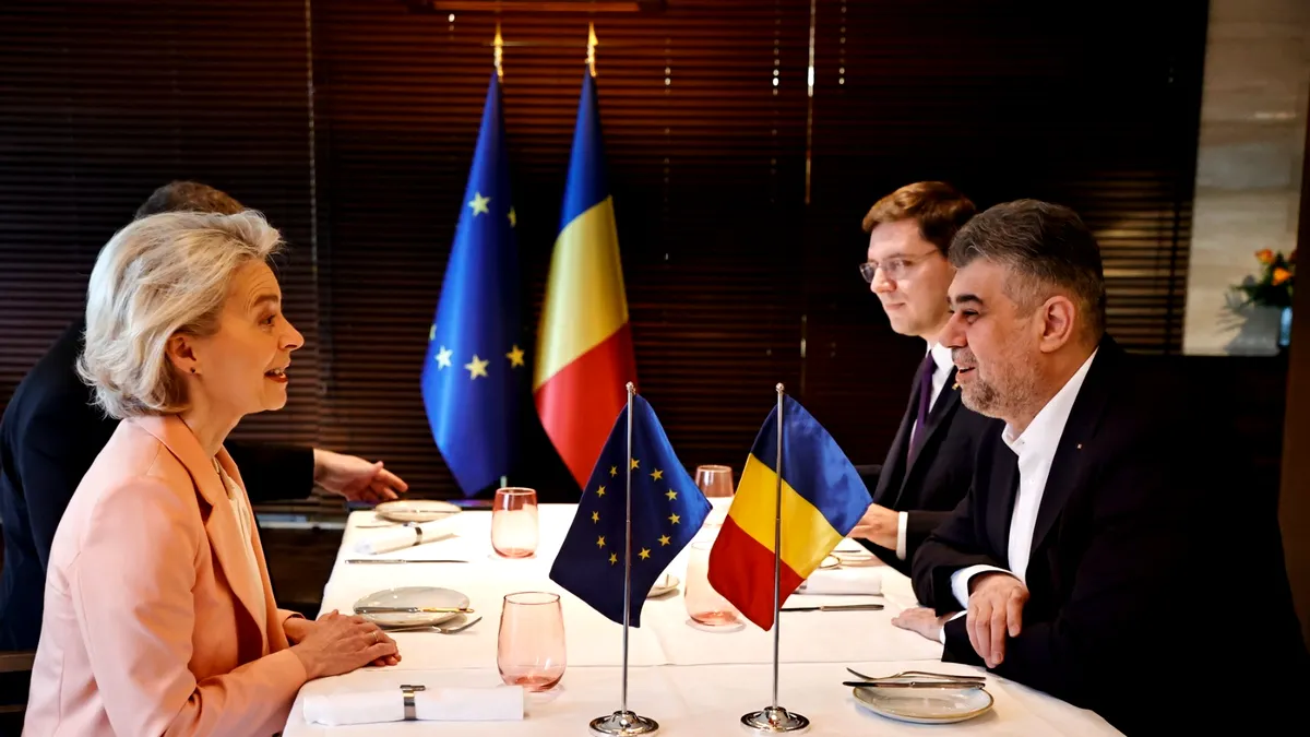 Marcel Ciolacu, doar două fraze despre întâlnirea cu Ursula von der Leyen