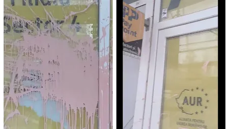 Sediul AUR din Sector 4 a fost vandalizat