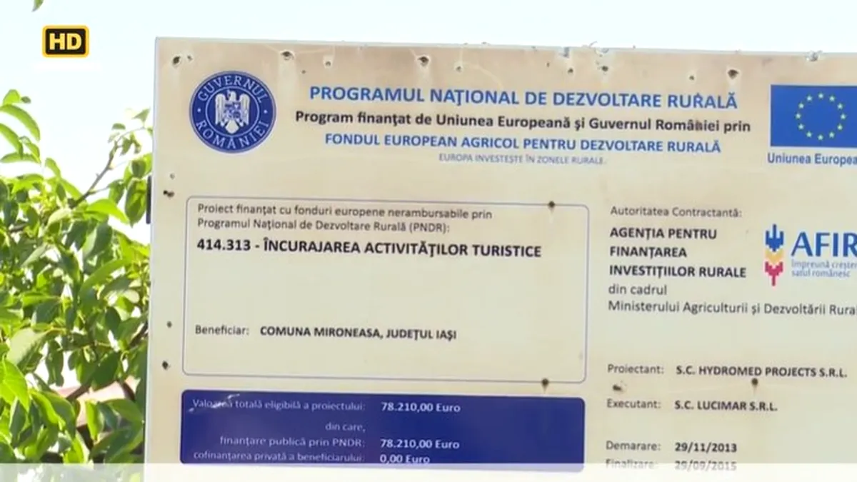 Eșecul unui proiect european: Centrul Turistic de 100.000 de euro, transformat în fast-food