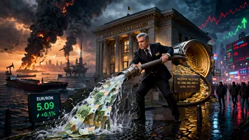 Leul pare calm. În spate, BNR trage tare de volan