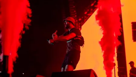 Foc pe scenă la concertul Max Korzh de pe Arena Națională. Pompierii au stins flăcările în fața a zeci de mii de spectatori