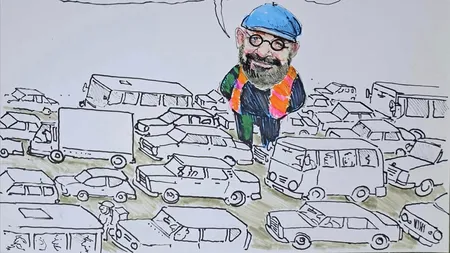 Piedone, după anunțul lui Nicușor Dan privind traficul: „Cum, mă, în 2035? Va fi haos până când elevii de clasa întâi vor deveni majori?”