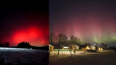 Fenomen inedit in România: auroră boreală vizibilă deasupra țării. Explicația științifică