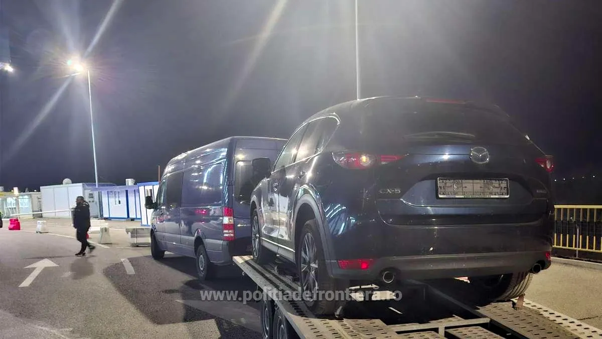 Captură la Poliția de Frontieră. Două autoturisme urmărite internațional, descoperite la granița României