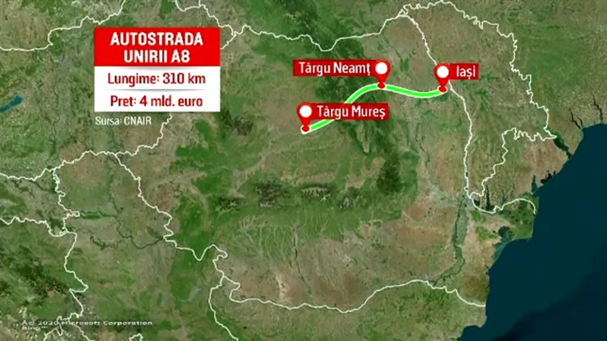 Autostrada Unirii A8: Lotul 2, Zona Montană, începe construcția cu detalii tehnice uimitoare