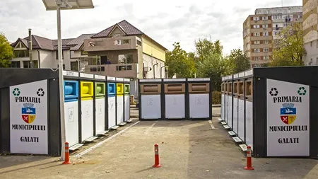 La Galați, containere de gunoi cu camere de supraveghere video pentru prevenirea distrugerilor și furturilor