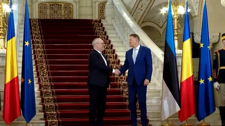 Președintele Klaus Iohannis l-a primit la Cotroceni pe președintele Estoniei, Alar Karis (Video)