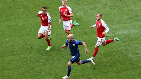 EURO 2020 Danemarca – Finlanda 0-1. Finlandezii au debutat cu victorie la primul lor turneu european din istorie